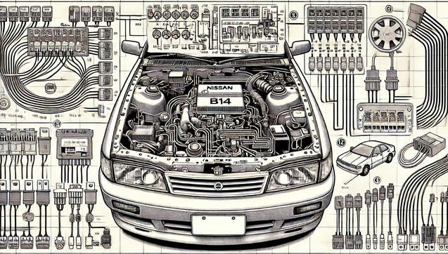 Nissan Sentra B14 1995- 1999 Electrical Wiring Diagram