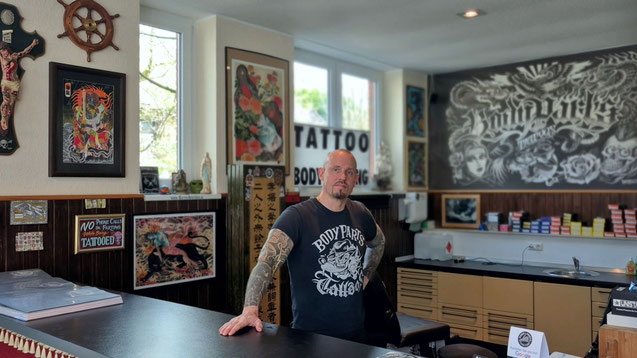 Body Parts Tattoo Münster – Studioansicht mit Tattoo-Künstlern