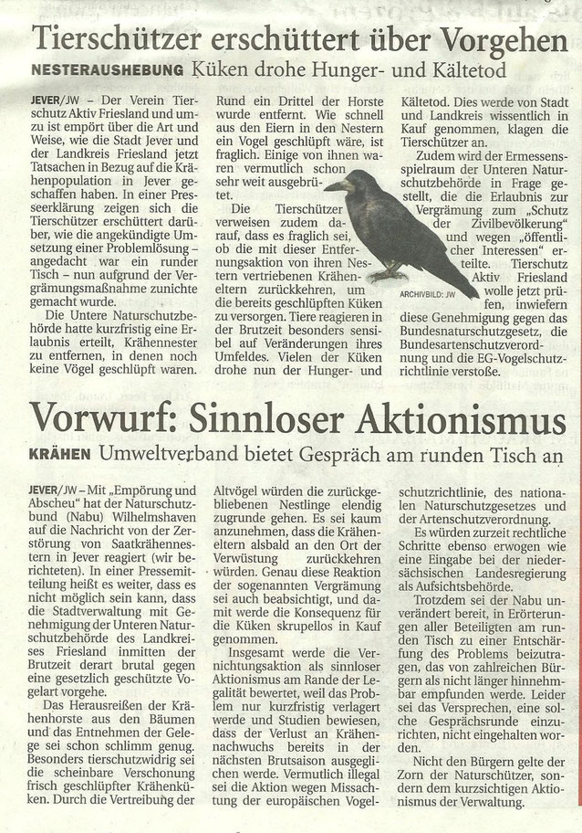Jeversches Wochenblatt v. 2.5.2013