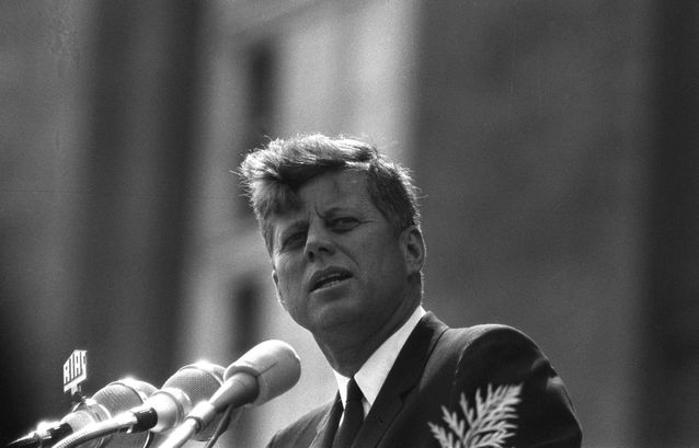 John F Kennedy / Speech / Orator / Privileged / Former President of the United States of America / 