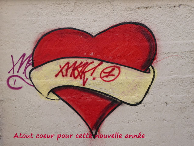 Vu sur un mur de la Guillotière et réutilisé pour les voeux d'un club de... bridge (Photo : AD)