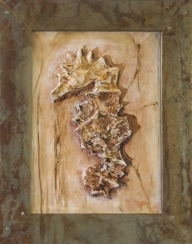 3 Dimensionale Bilder -Seepferd -Metallrahmen