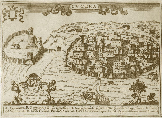 Veduta di Lucera dal Pacichelli