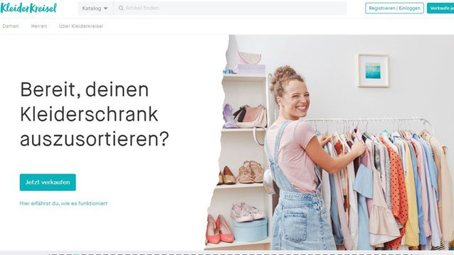 Screenshot von kleiderkreisel.de