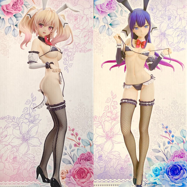 Reiki & Mitsuka Bunny Ver. 1/4 Original Character by Hisasi Bunny Series Statue 46cm B-Style 2er Set Freeing