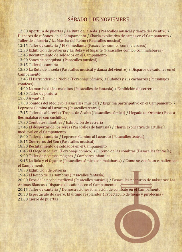 Programa de la Real Feria de Niebla