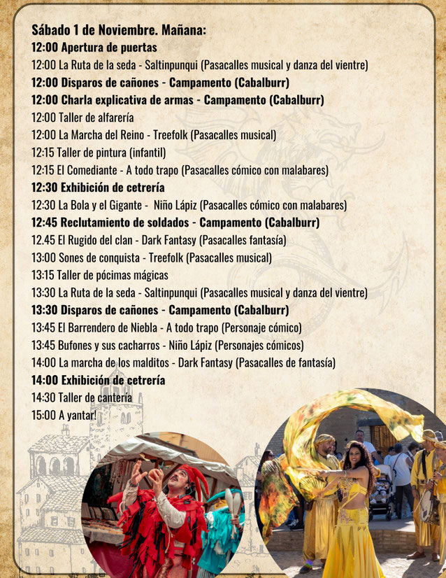 Programa de la Real Feria de Niebla