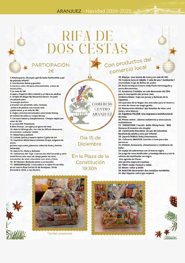concierto de navidad, cabalgata de reyes, encendido, mercado navideño