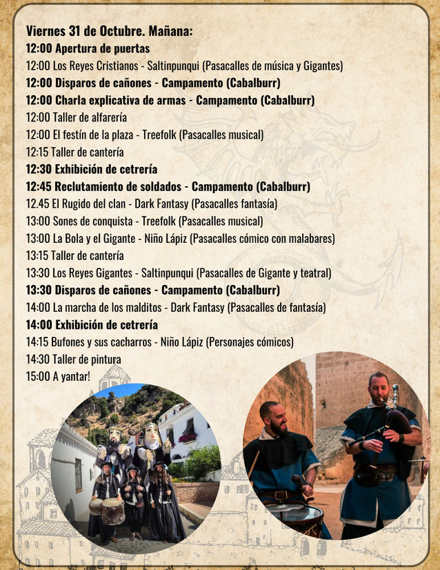 Programa de la Real Feria de Niebla