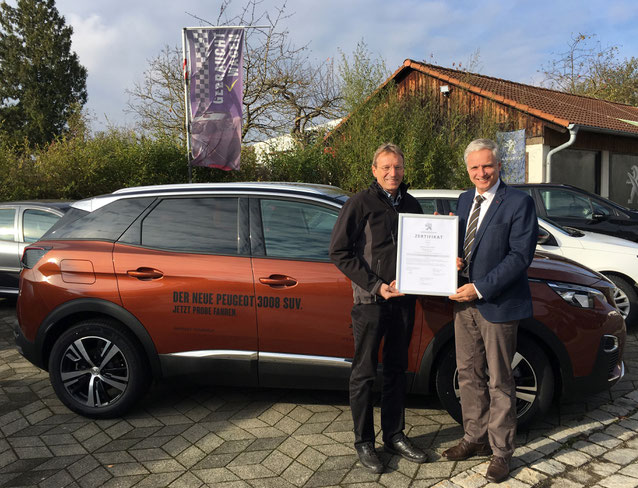 Peugeot, 3008, Werkstatttest, Auszeichnung, Stolz, Firmennews, Neuigkeiten, Award, Anerkennung, Test