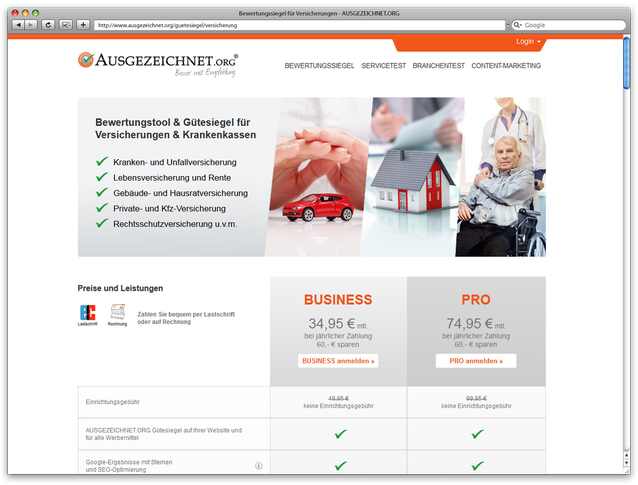 Website für B2B Kunden