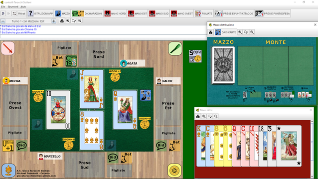 Screenshot delle finestre principali del gioco