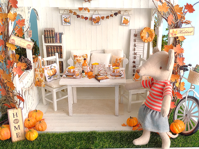 Miniatur Herbstdeko basteln