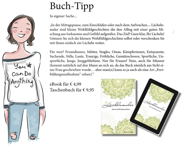 Bild mit Angebot Buch Lächelnmaler, kleine Wohlfühlgeschichen mit Verlinkung zur Angebotsseite bei Amazon unter https://www.amazon.de/Lächelnmaler-Kleine-Wohlfühlgeschichten-Manuela-Pleier/dp/1795631597/ref=tmm_pap_swatch_0?_encoding=UTF8&qid=&sr=.