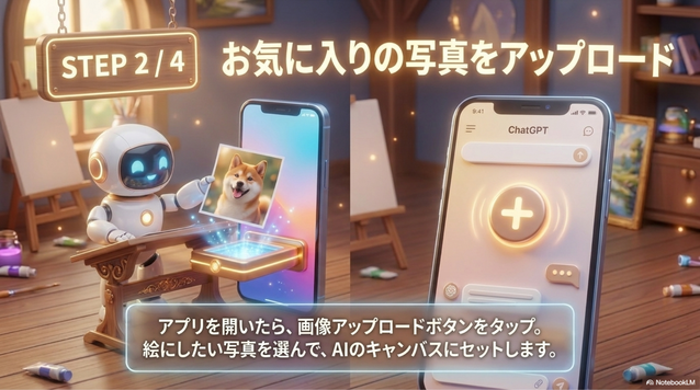 写真をアップロード