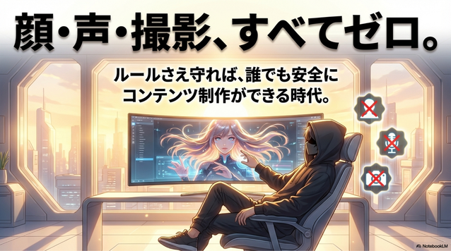 顔出し不要でコンテンツが作れるAI時代