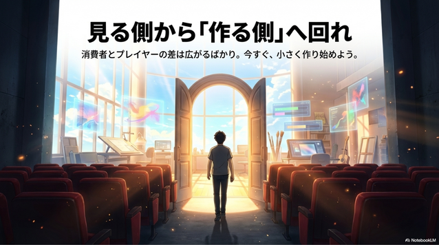AI時代のチャンスを掴みたいなら  小さくても「作る側」に回ること。