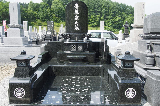 観音霊苑自由区画施工例