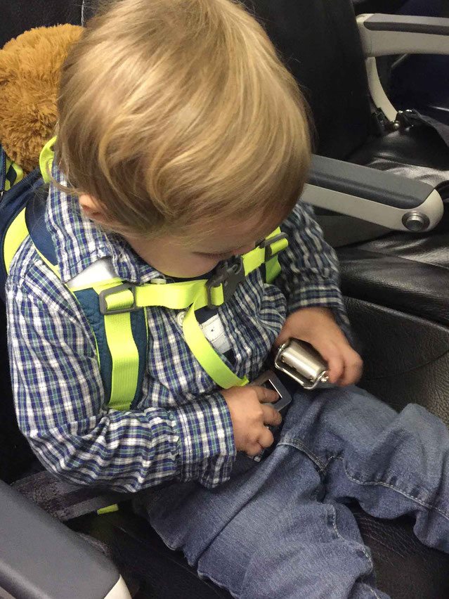 Toddler on Airplane