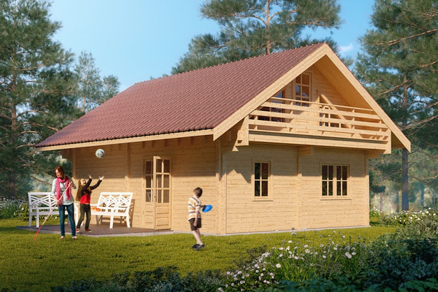 chalet en kit 96 m² 