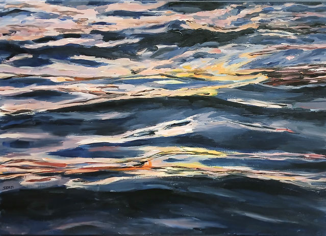 Spiegelung. Acryl.