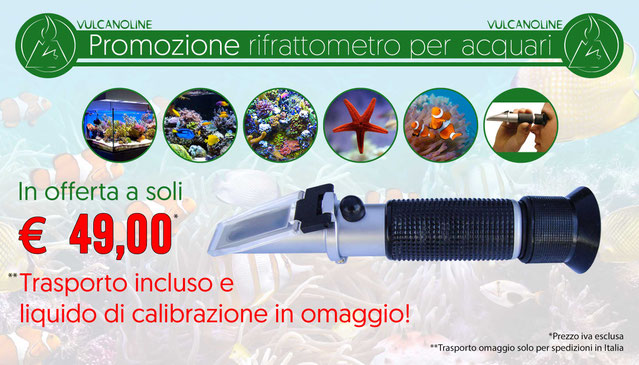 Promozione rifrattometri per analisi salinità acquari