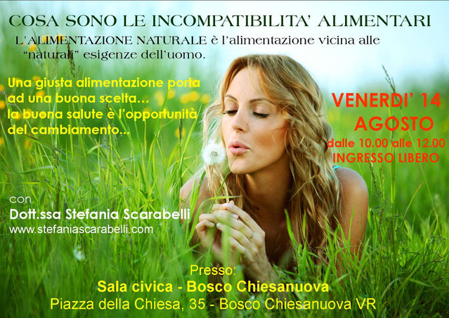 compatibilità alimentari naturopatia olistica counseling Stefania Scarabelli