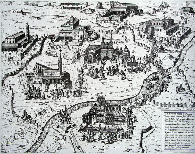 Via Delle Sette Chiese Roma Mappa Giro delle Sette Chiese - Roma a piedi