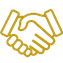 Symbol für Teamarbeit auf Augenhöhe und flache Hierarchien