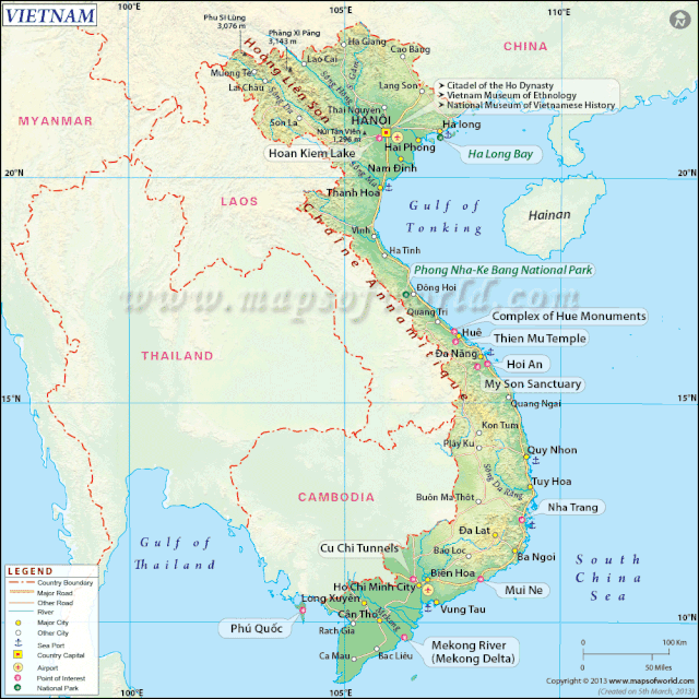 Map from Vietnam