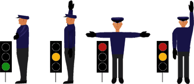 Vorfahrtsregelung durch einen Polizisten - Führerschein sicher bestehen ...