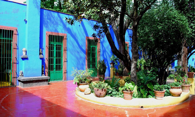 Frida Kahlo's hus ”Casa Azul” (Det blå hus)