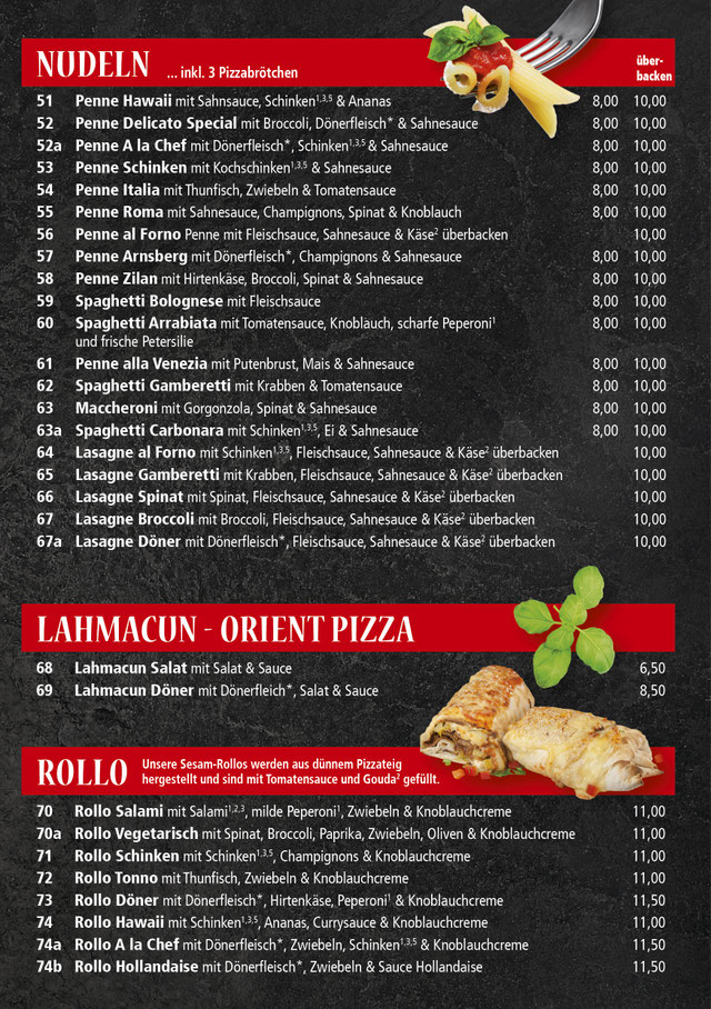 UNSERE SPEISEKARTE - Delicato Pizzeria & Dönerhaus in Bruchhausen UNSERE SPEISEKARTE - Delicato Pizzeria & Dönerhaus in Bruchhausen