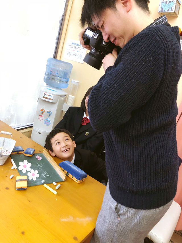 札幌市西区の写真館で小学校の入学記念撮影