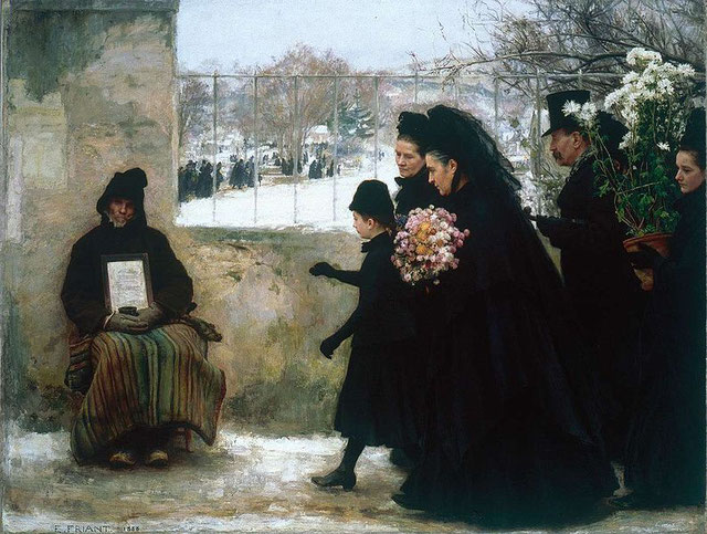 La Toussaint by Émile Friant (1888). Public domain.