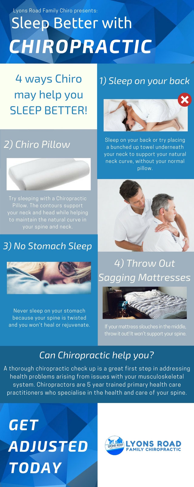 Can A Chiropractor Help With Sleep Problems Infographic Lyons Road