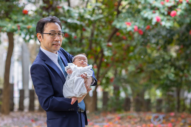 出張撮影　出張カメラマン　ロケーション撮影　女性カメラマン　豊島区　長崎神社　お宮参り　フォトグラファー　自然体