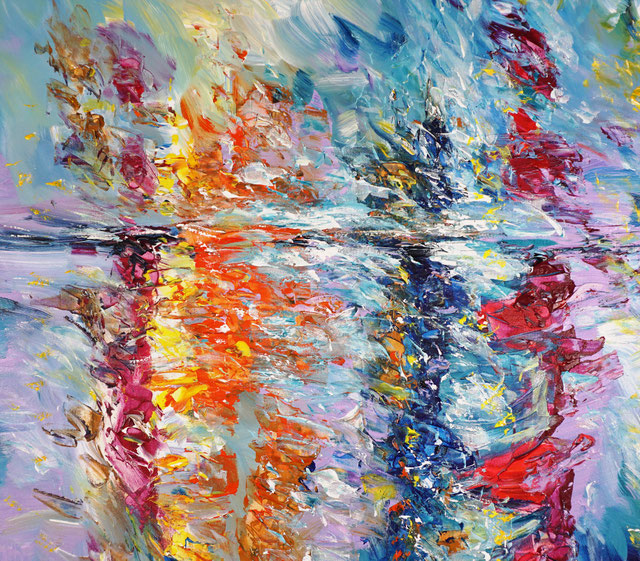 seascape artwork - large abstract painting art for sale