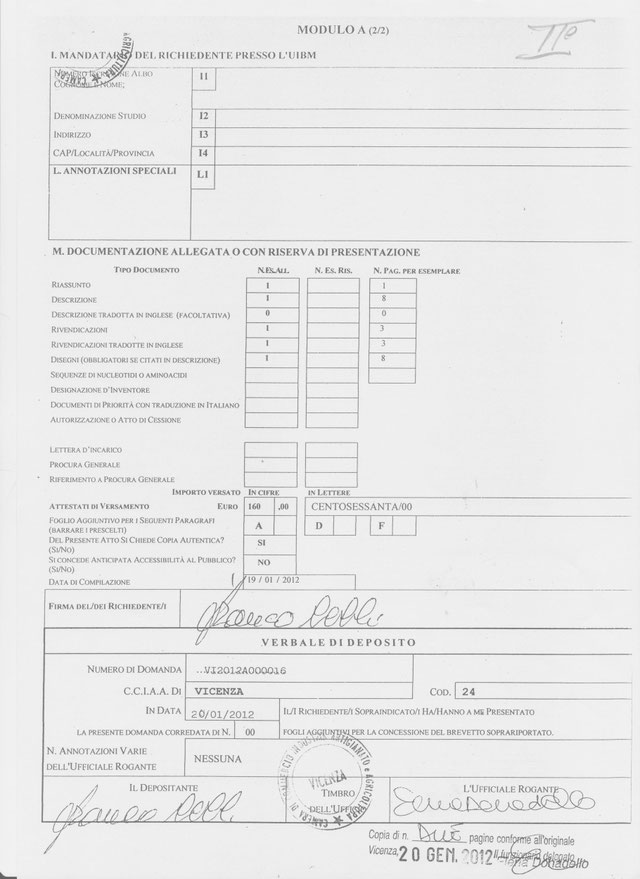 COME AVVIENA UN BREVETTO - www.inventorecellifranco.com