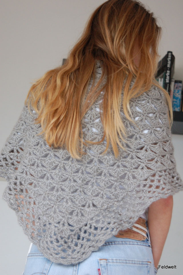 "Grenzenlos" Häkeltuch aus Zealana Air Chunky Weight FELDWELT