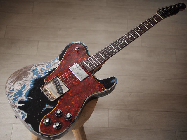 MJT - Telecaster Custom - Black Over LPB - Dirty Relic MJT - Telecaster Custom - Black Over LPB - Dirty Relic