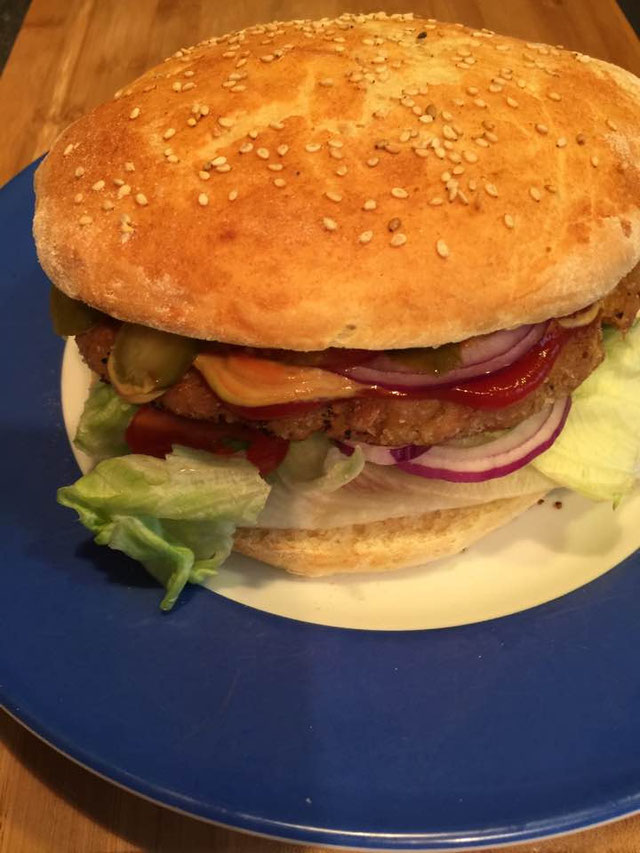 Hamburger mit Jackfruit Patties Der Huber kocht für Euch vegane