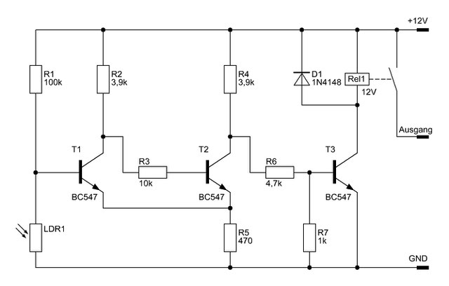 Einfacher Dämmerungsschalter - Elektronische Basteleien