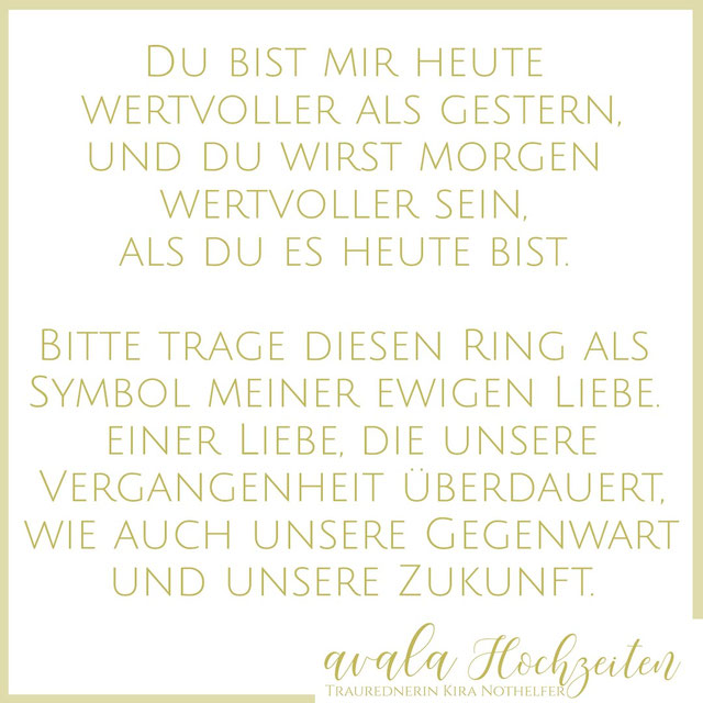 Sag ich was? Worte zum Ringtausch Trauredner Berlin