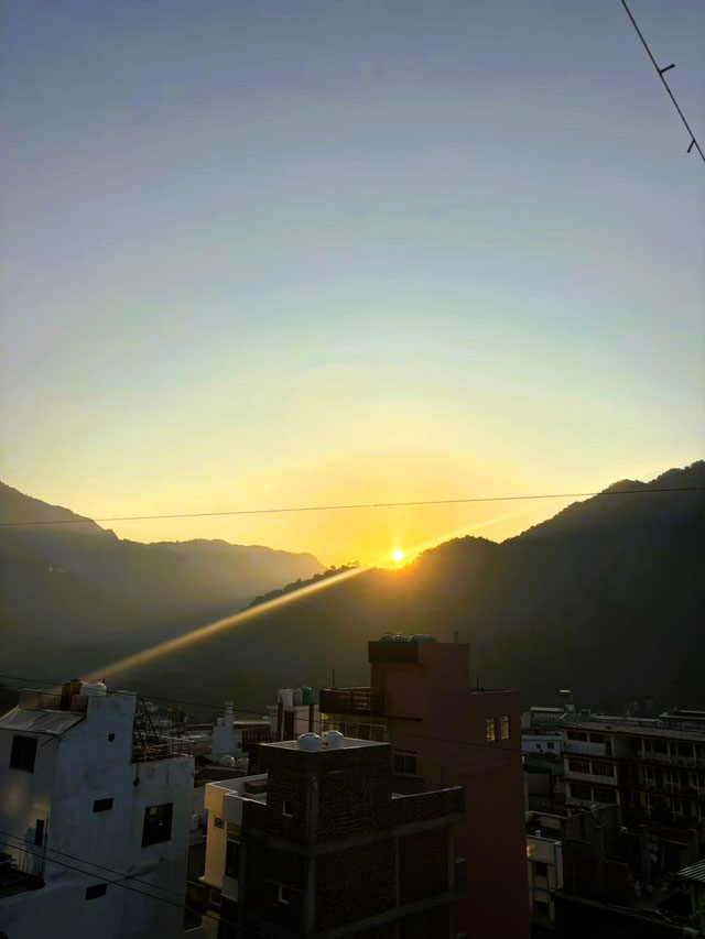 Sunrise over the Himalayas