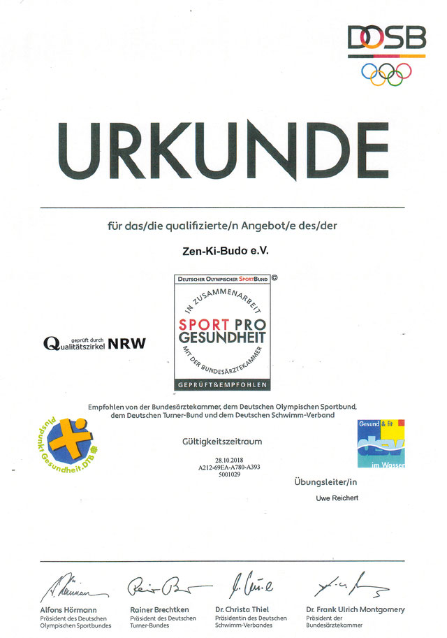 Zen-Ki-Budo - gesunder Sport - Sport Pro Gesundheit - Jiu Jitsu - Selbstverteidigung - Kampfkunst - Herne - Bochum - Gelsenkirchen