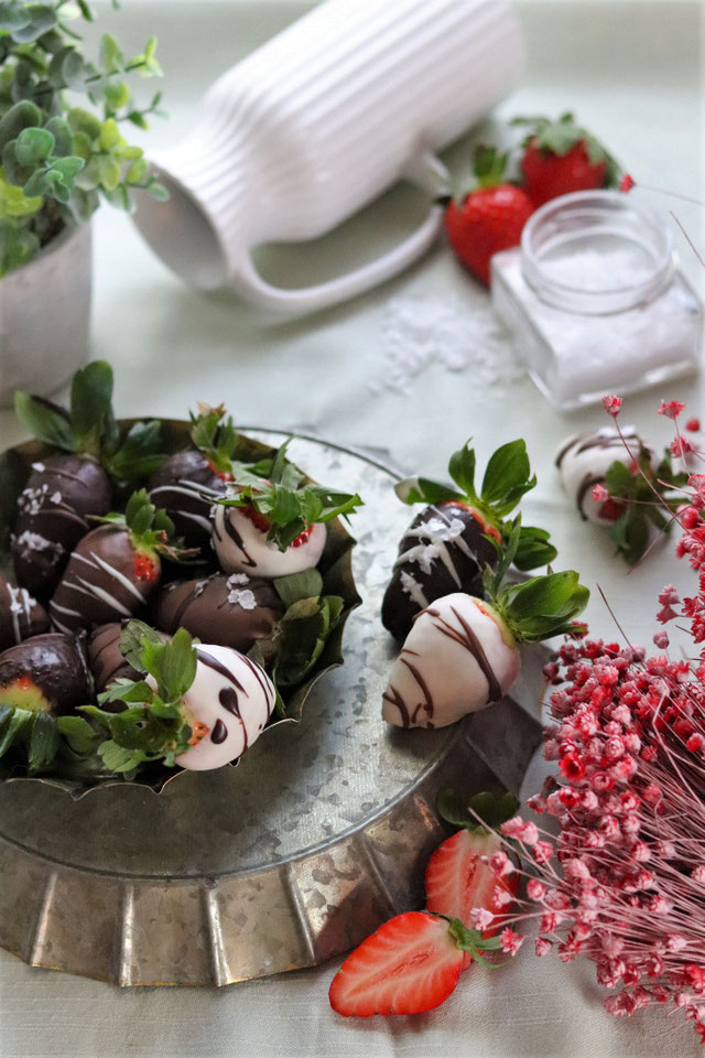 Schokoladen Erdbeeren - food-stories/ein vegetarischer Foodblog