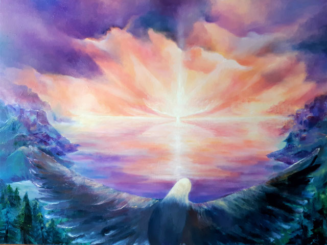                                                                            Ascensione - olio su tela cm 60x80 - 2022- Private collection IT