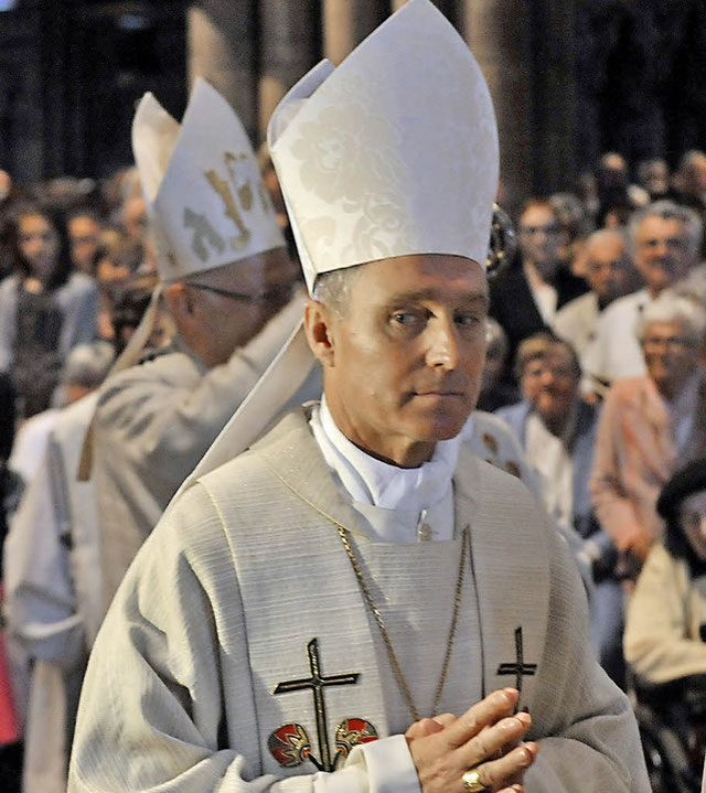 Erzbischof und Vatikanpräfekt Dr. Georg Gänswein, Rom, Aufnahme in Freiburg (Foto: Bamberger)