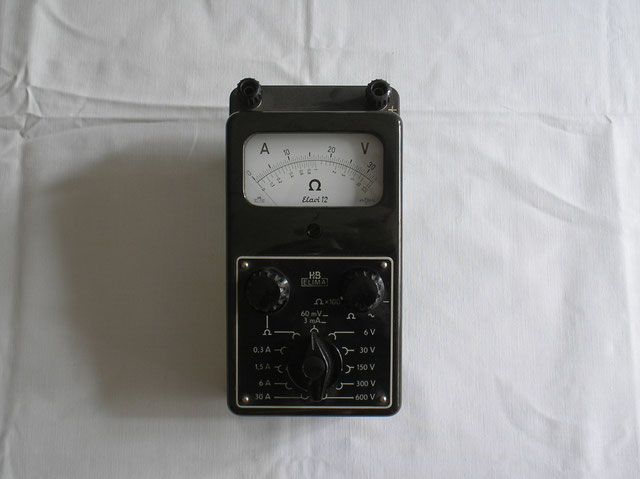 Multimeter Typ. Elavi 12 von Hartmann & Braun - Frankfurt a/M. Fertigungsjahr 1955